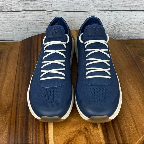 OluKai Kaholo Navy Blue Lace Up Sneaker Lightweight Mesh Men’s Shoe Size 11